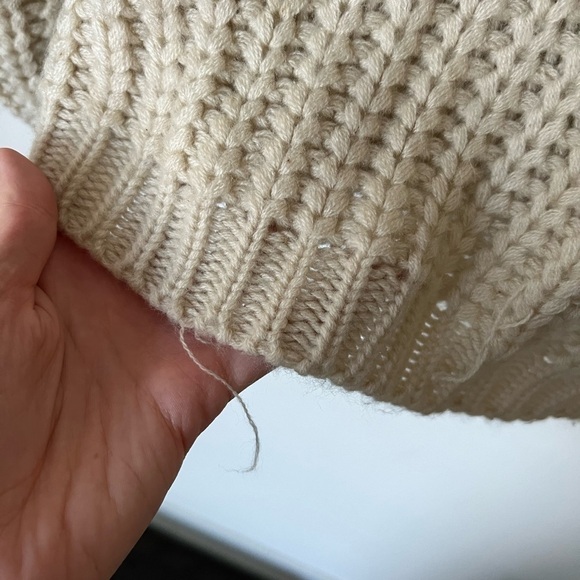 Cliche Chucky Beige Soft Knit Creme Beige Sweater Large - Picture 5 of 14